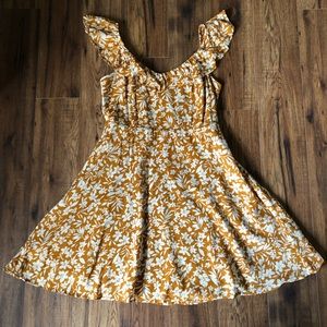 Old Navy Fit and Flare Dress with Ruffle Straps